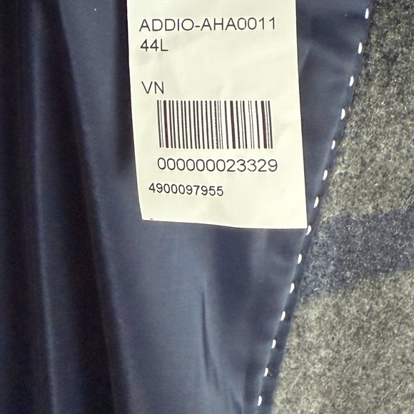 Tommy Hilfiger Men’s Plaid Addison Overcoat grey & navy wool blend Siz 44L tall - Picture 15 of 15